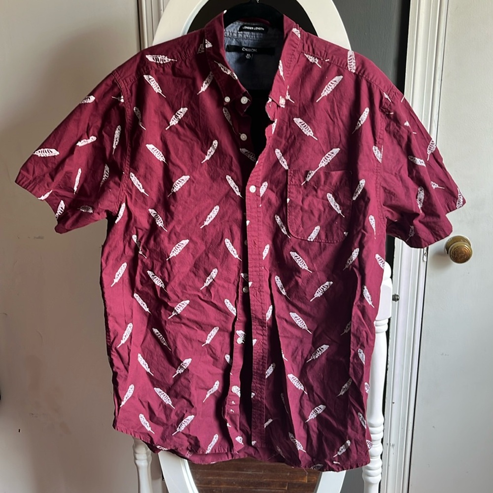 Collar button up short sleeve